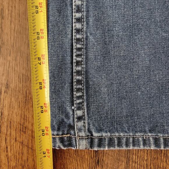 American Eagle Straight Leg Jeans Sz 8 90s Whisker Mid Rise Medium Wash Preppy - Picture 8 of 12